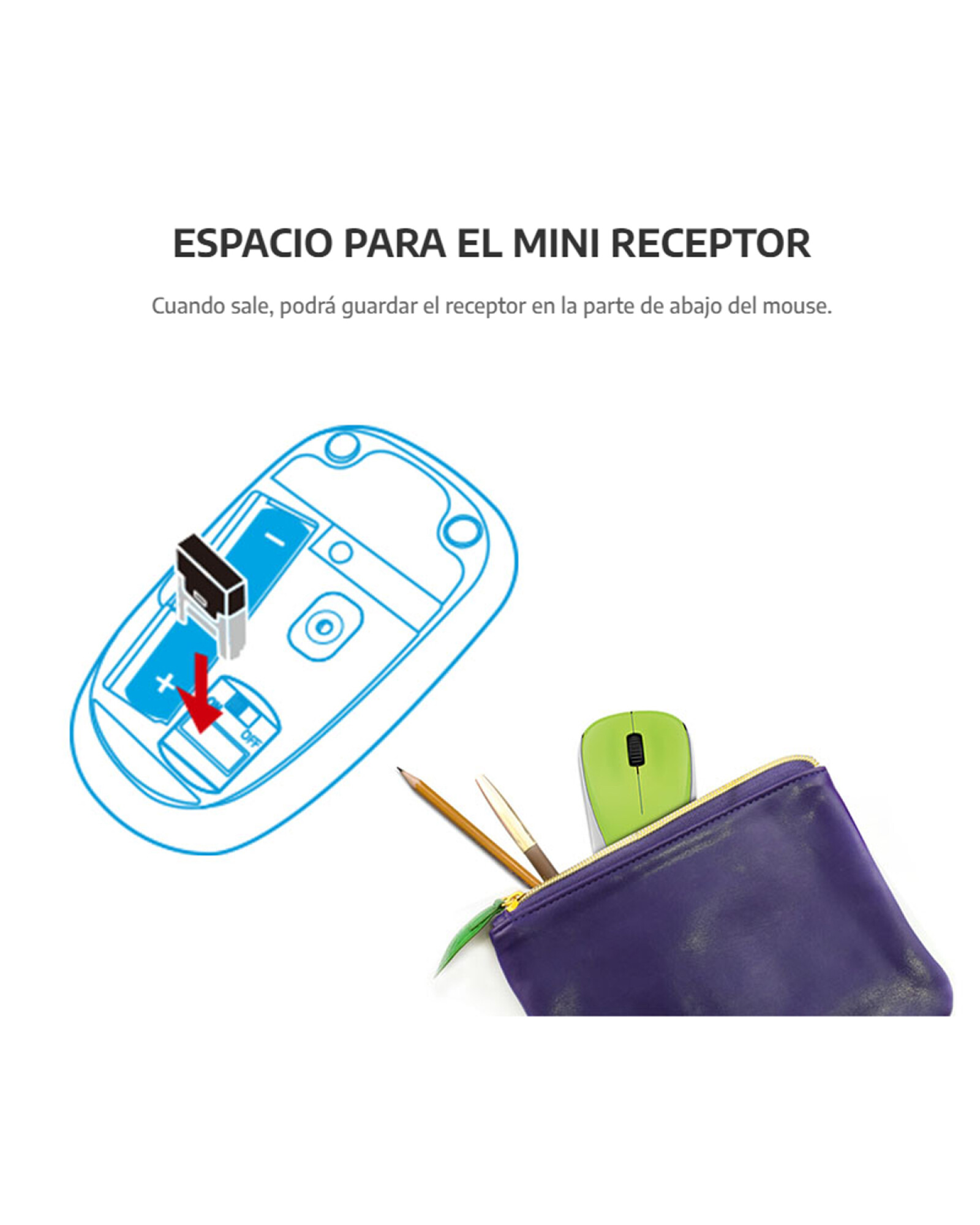 hostilidad sal Grande Mouse inalámbrico receptor USB Genius NX-7000 Color Surtido — Electroventas