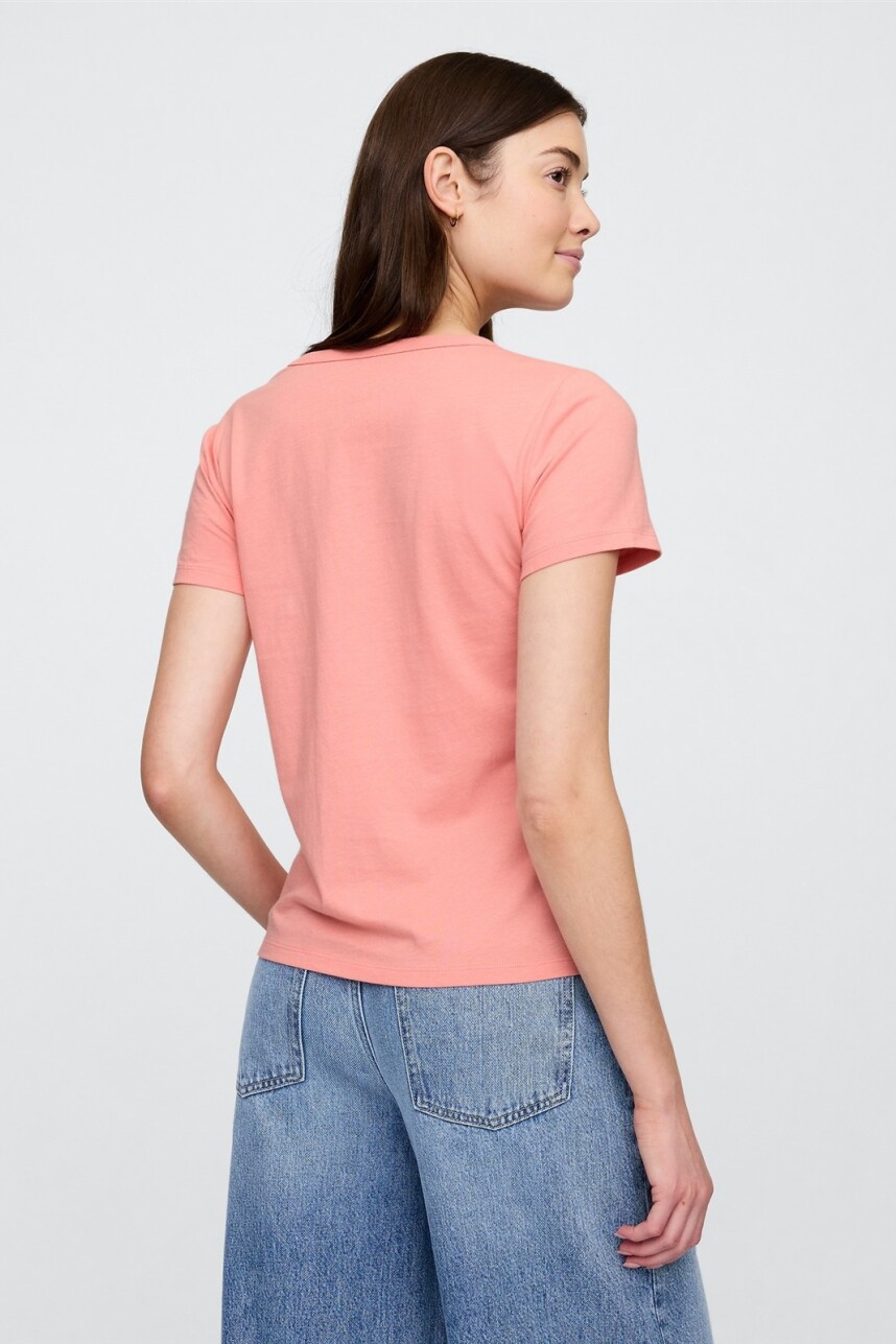 Remera Gráfico Manga Corta Mujer Tea Rose