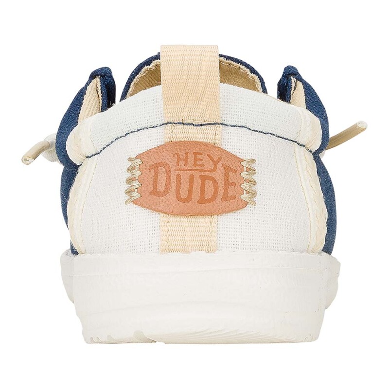 Wally Y Craft Linen - Niños Sargasso Blue/white