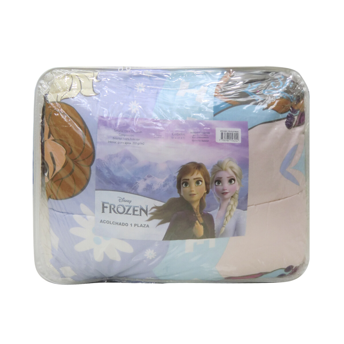 Acolchado Infantil Forzen 1 Plaza 100% Microfibra - CORAL 