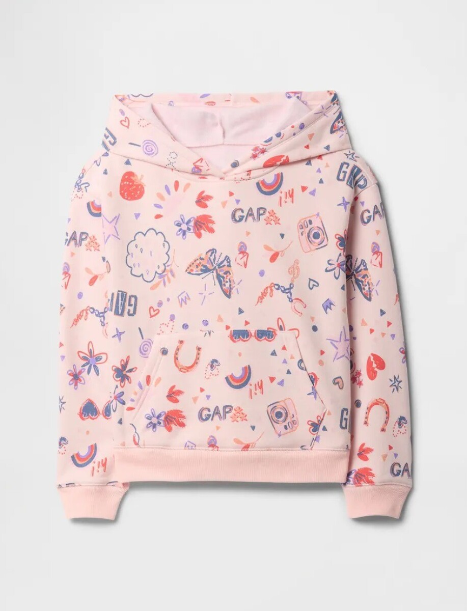 Buzo Canguro Logo Gap Niña - Multi Print 803 