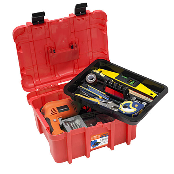 CAJA PLASTICA PARA HERRAMIENTAS PRO 41X33X21 CM. NEGRO