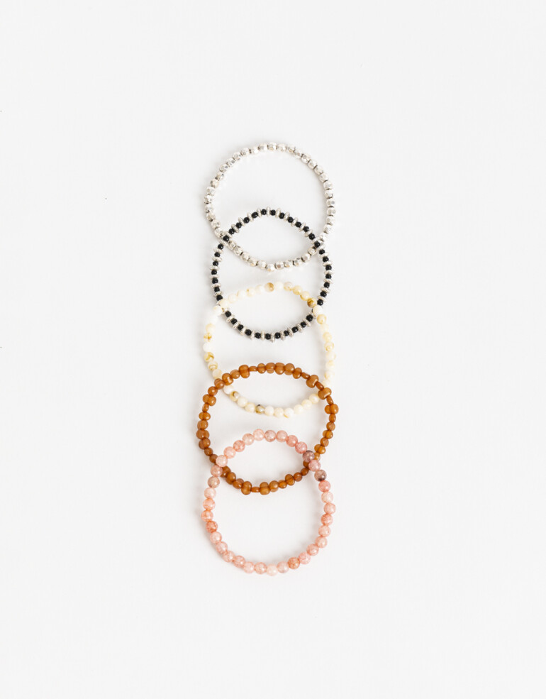 Pulseras Elásticas Sets Folk Set De Pulseras Elásticas Boho - Combinacion Multicolor