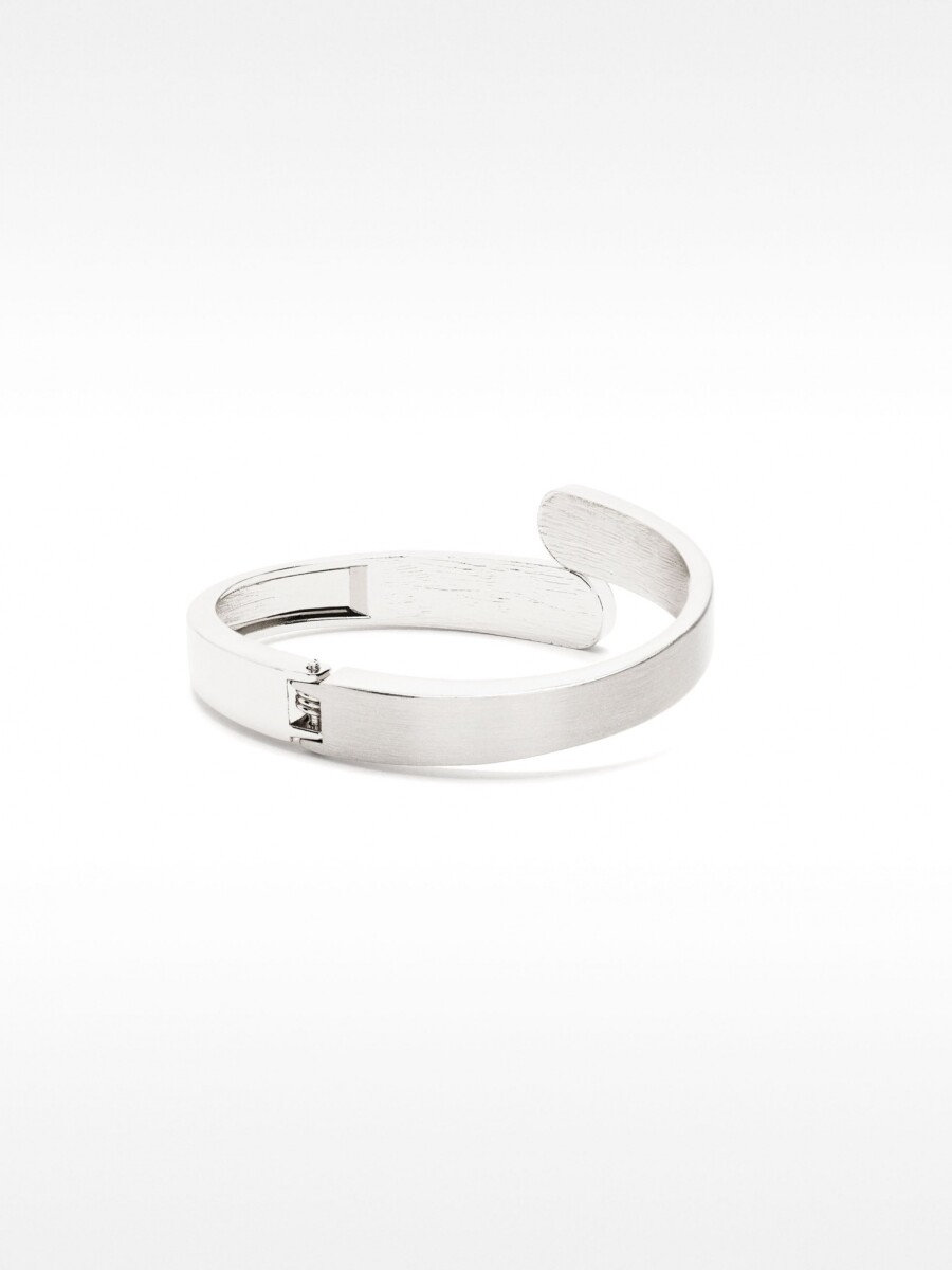 Pulsera Rígida Plateada plateado