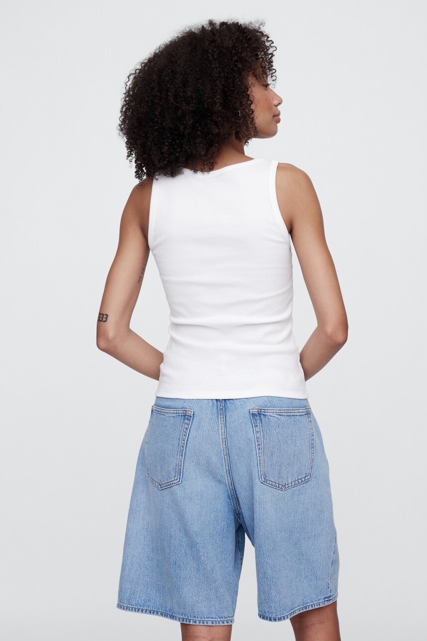 Musculosa Rib Mujer White V2 Global 2