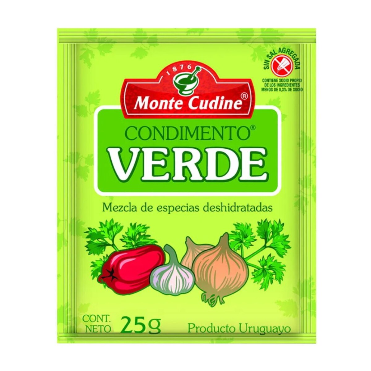 CONDIMENTO VERDE MONTE CUDINE 25G 