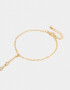 Pulseras Flexibles Pulsera Flexible Strass Con Anillo - Dorado