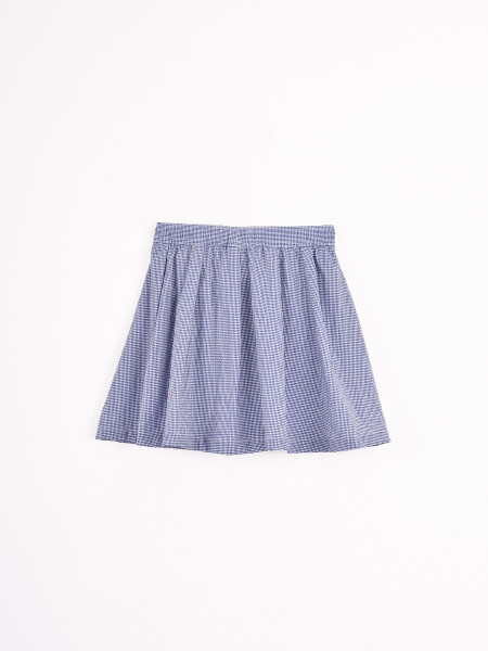 SHORT POLLERA LUNARA AZUL PIEDRA