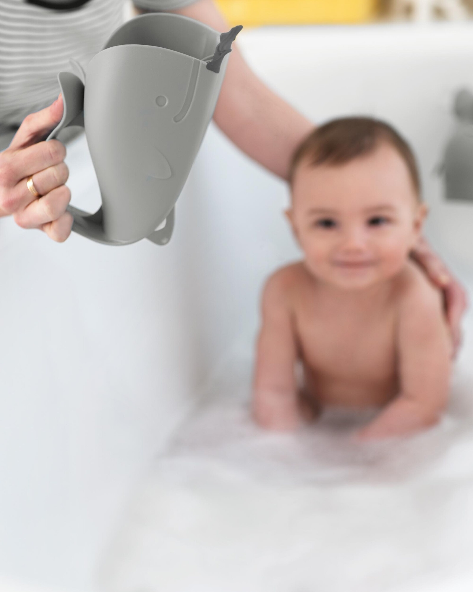 Jarra para enjuague de baño, gris Jarra para enjuague de baño, gris