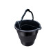 Balde de plástico con pico vertedor 10 litros NEGRO