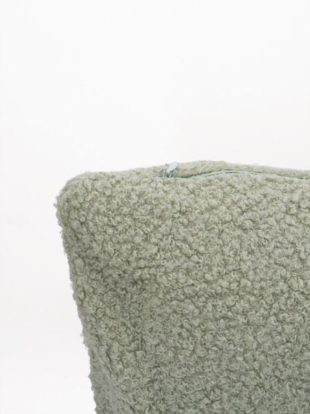 FUNDA DE ALMOHADON TEDDY VERDE