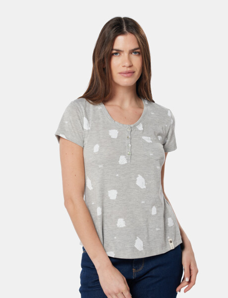 REMERA ESTAMPADA Gris