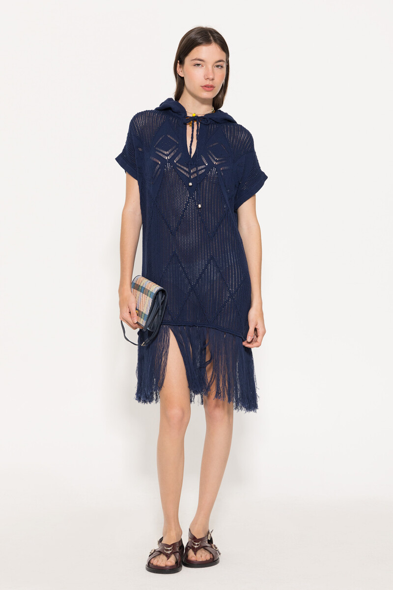 PONCHO ANGELES Azul Marino