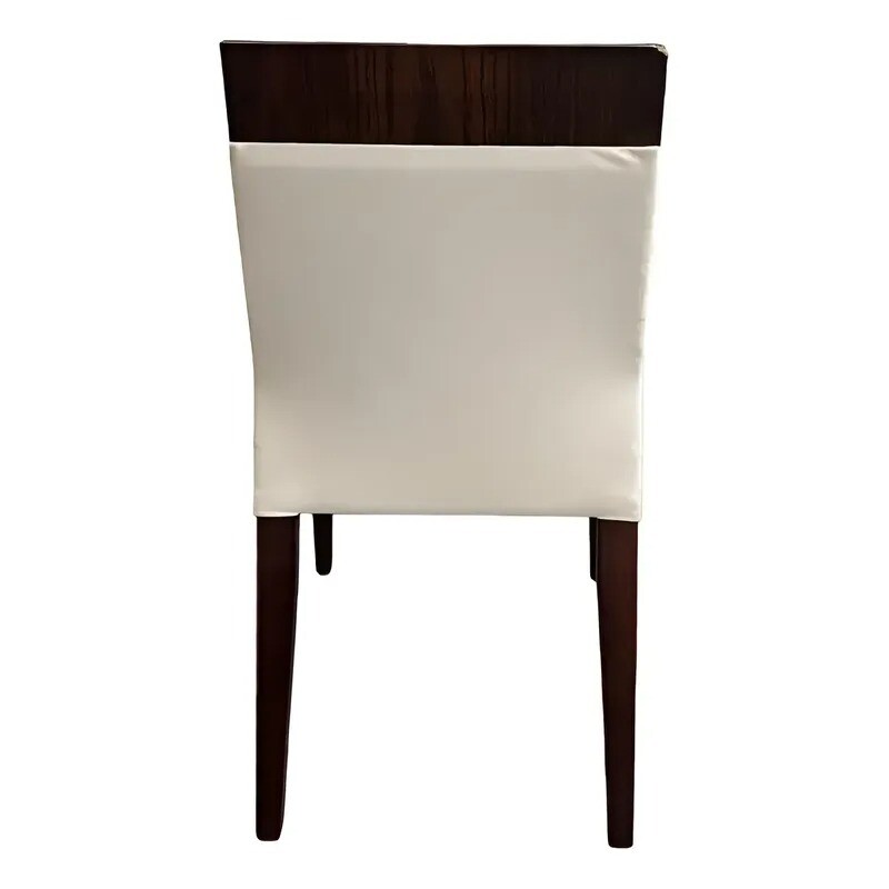 Silla de madera tapizada en sintético - PRODUCTO CON DETALLES Silla de madera tapizada en sintético - PRODUCTO CON DETALLES