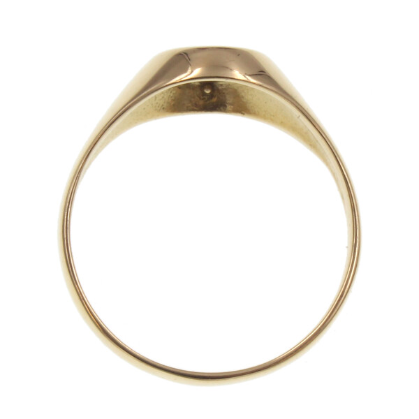 Anillo Sello de oro amarillo 18k con letra en relieve incluida Anillo Sello de oro amarillo 18k con letra en relieve incluida