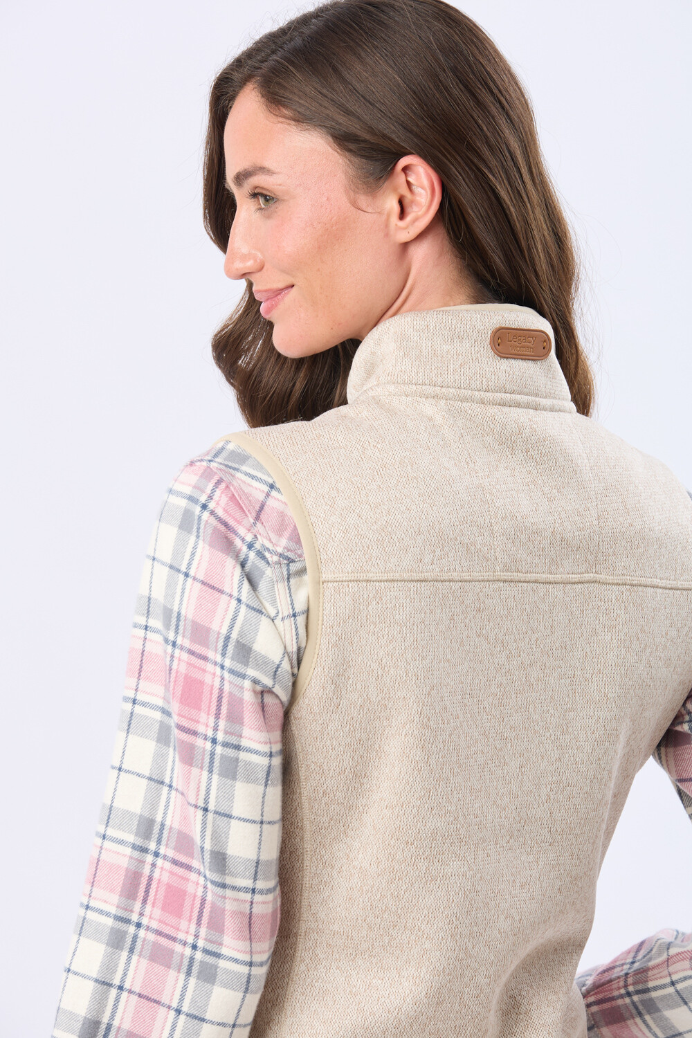 CHALECO CUELLO ALTO Beige