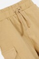 Short cargo con elástico BEIGE