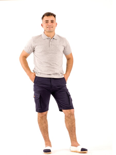 Bermuda Cargo con Spandex Extra Azul
