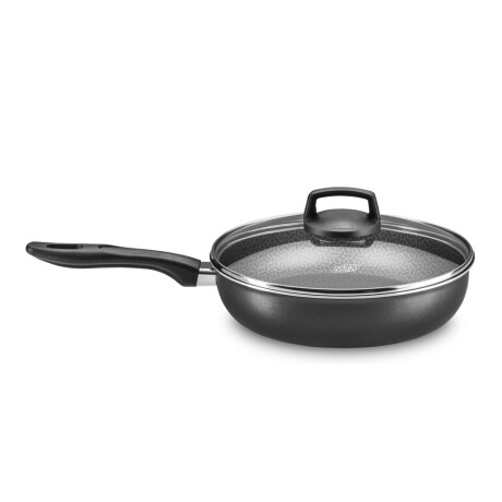 Sartén Antiadherente Ø26cm con Tapa Vidrio Supra MTA Grafito
