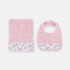 Kit Babero+Toalla Selva Rosa