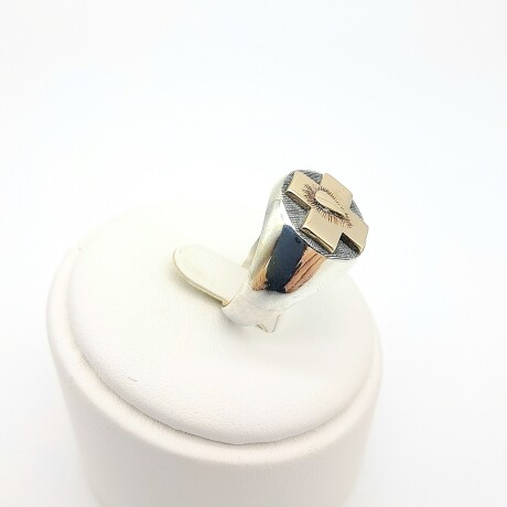Anillo de plata 925 y or 10 ktes, AUXILIAR DE SERVICIO. Anillo de plata 925 y or 10 ktes, AUXILIAR DE SERVICIO.
