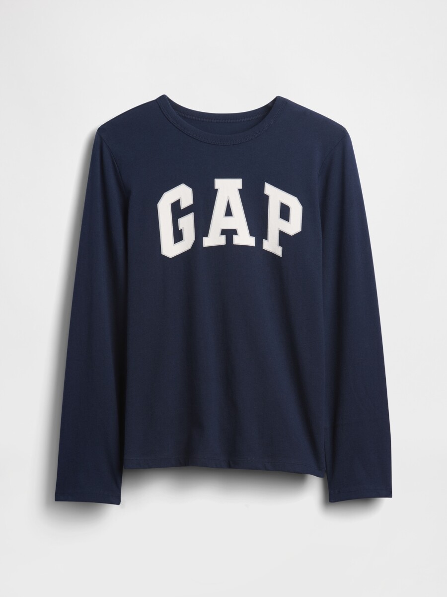 V-FRCH LS LOGO TEE - TAPESTRY NAVY 