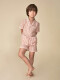 Pijama Corto Con Rayas Bicolor Nude