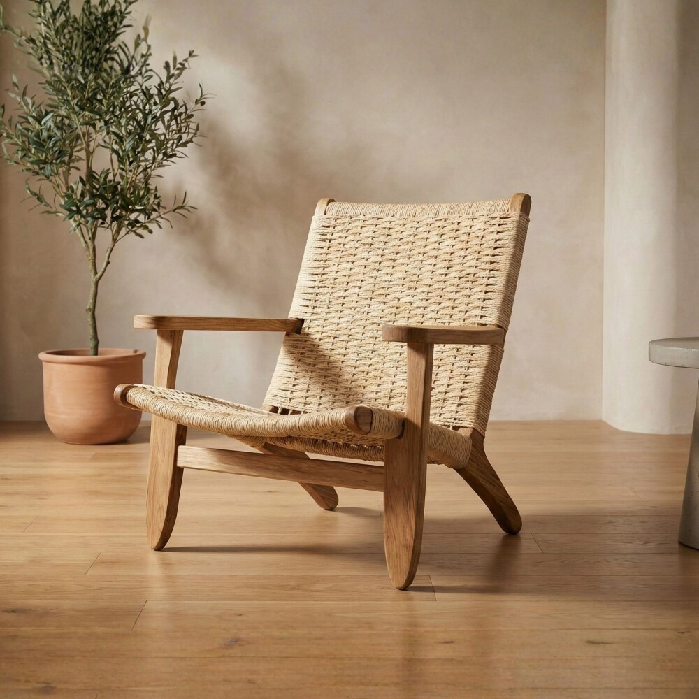 Butaca Hanoi - Madera natural Beige Butaca Hanoi - Madera natural Beige