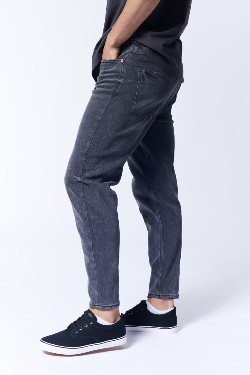 Pantalón De Jean Slim Taper Gris Oscuro