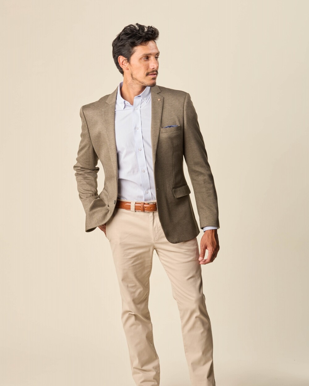 Saco Sport Knitted Classic Fit Verde