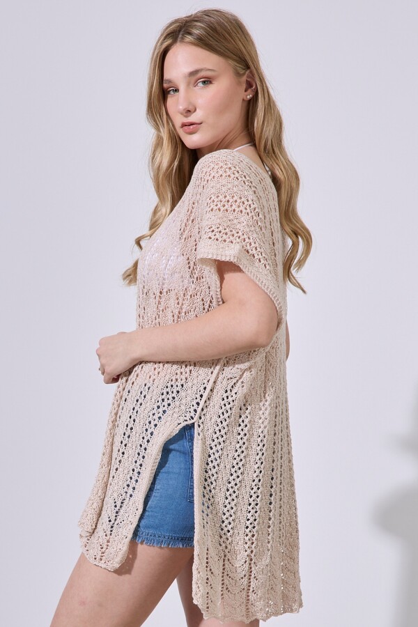 Kaftan Crochet BEIGE