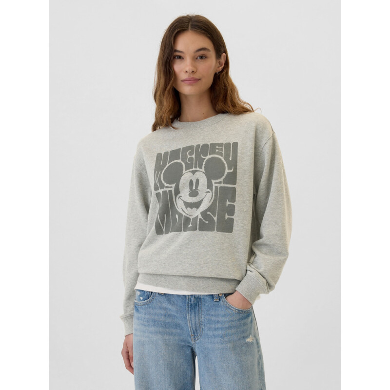 V-DIS NON LOGO CREW LIGHT HEATHER GREY B10