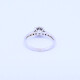 Anillo oro 18k blanco con brillantes. Anillo oro 18k blanco con brillantes.
