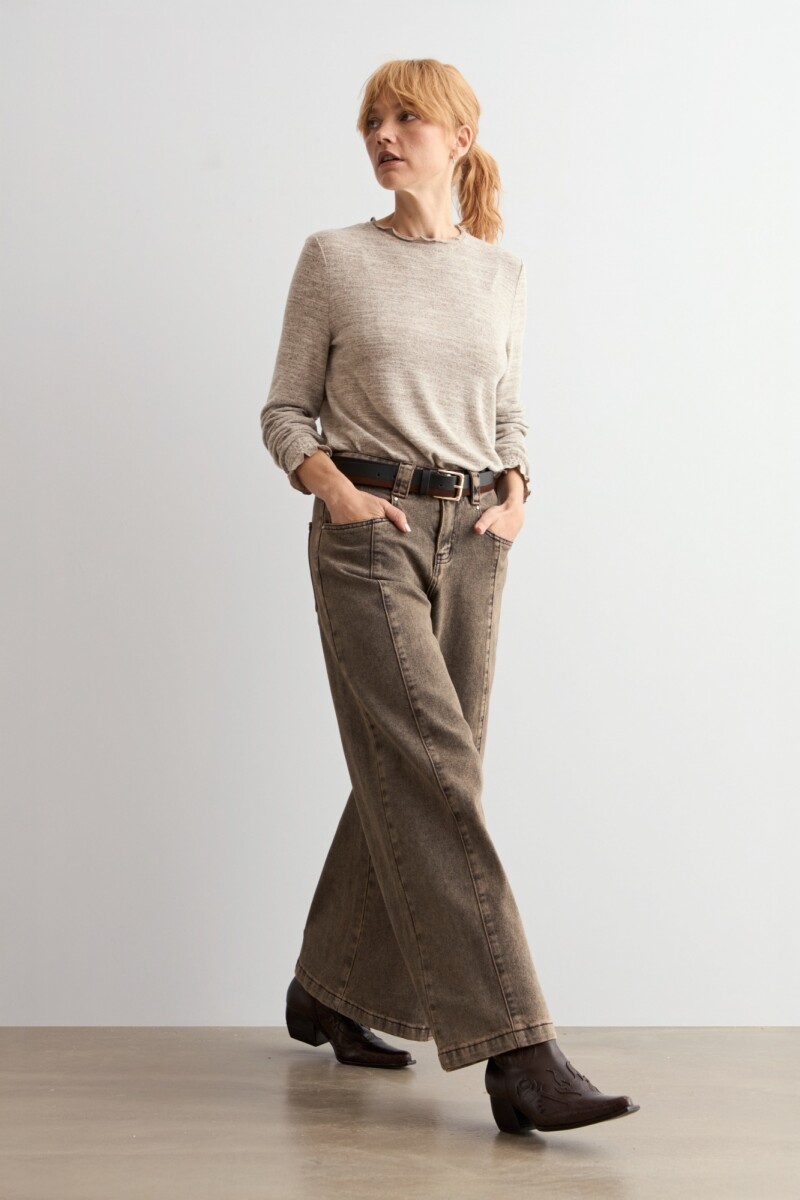 Jean culotte Mavis - chocolate 