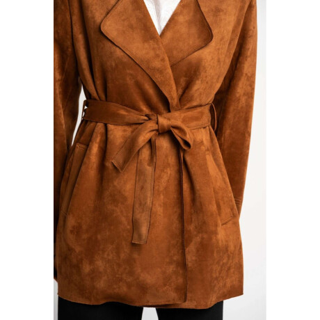 Trench Gamuza Vegana Camel