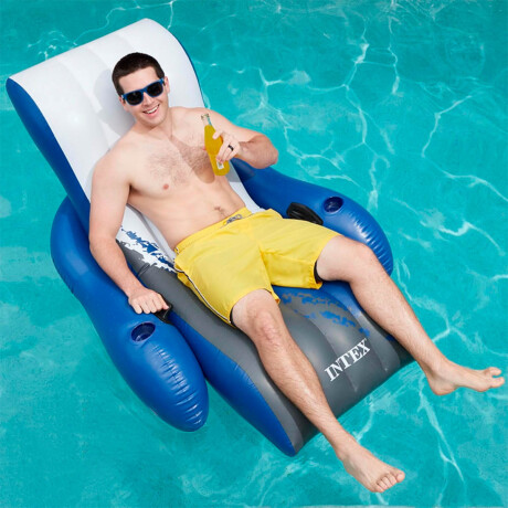 Sillón Colchoneta Inflable Intex C/Posa Piscina Playa El Rey Sillón Colchoneta Inflable Intex C/Posa Piscina Playa El Rey