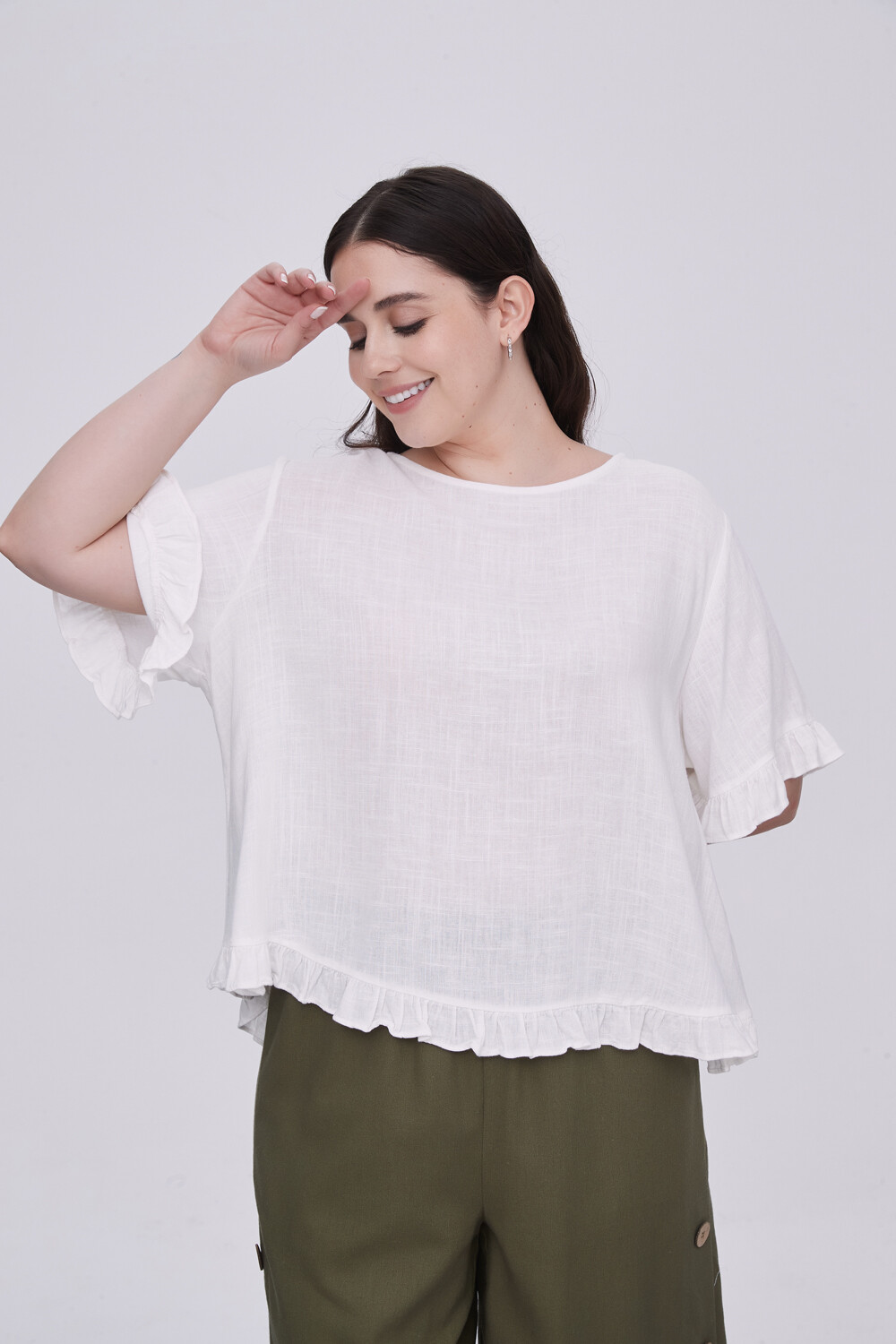 Blusa Abbas Marfil / Off White