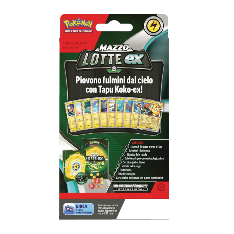 Cartas Pokémon Baraja Combate ex Tapu Koko Ex