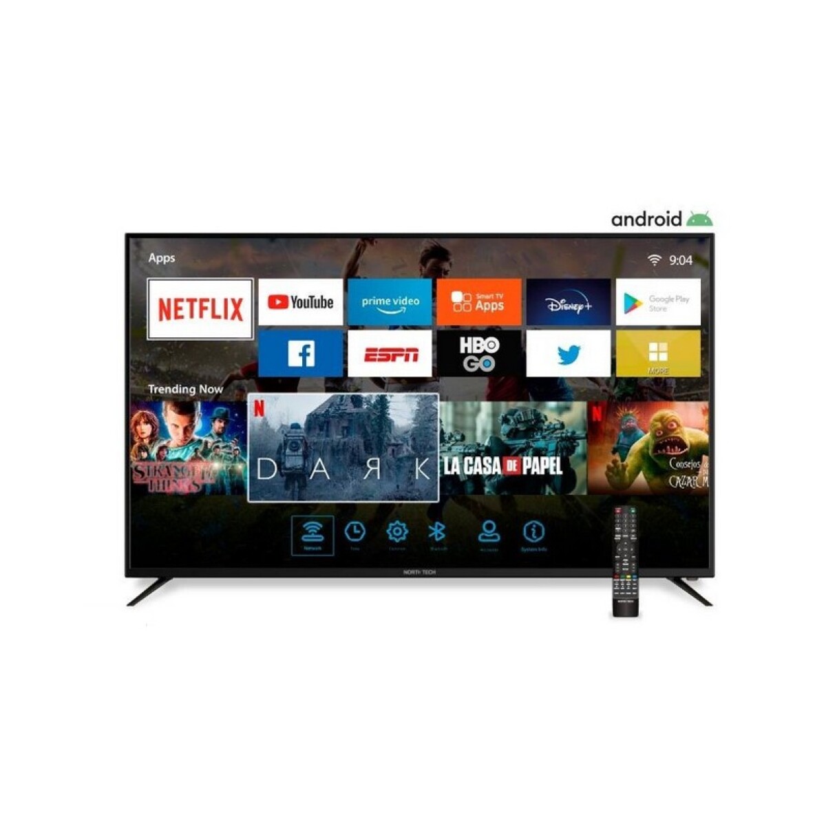 TV NORTH TECH 50" LED 4K SMART TV BLUETOOTH 