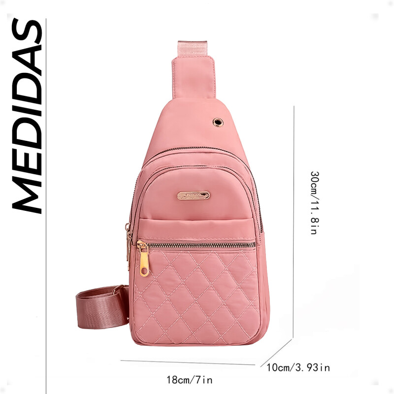 Bandolera Riñonera Cruzada Rosa