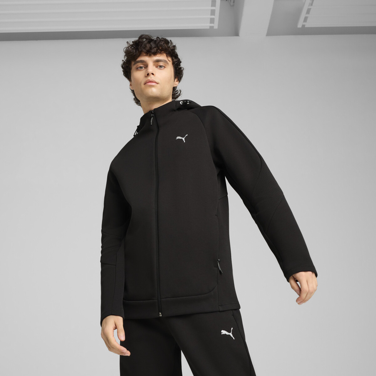 EVOSTRIPE Full-Zip Hoodie DK 68461301 - Negro 