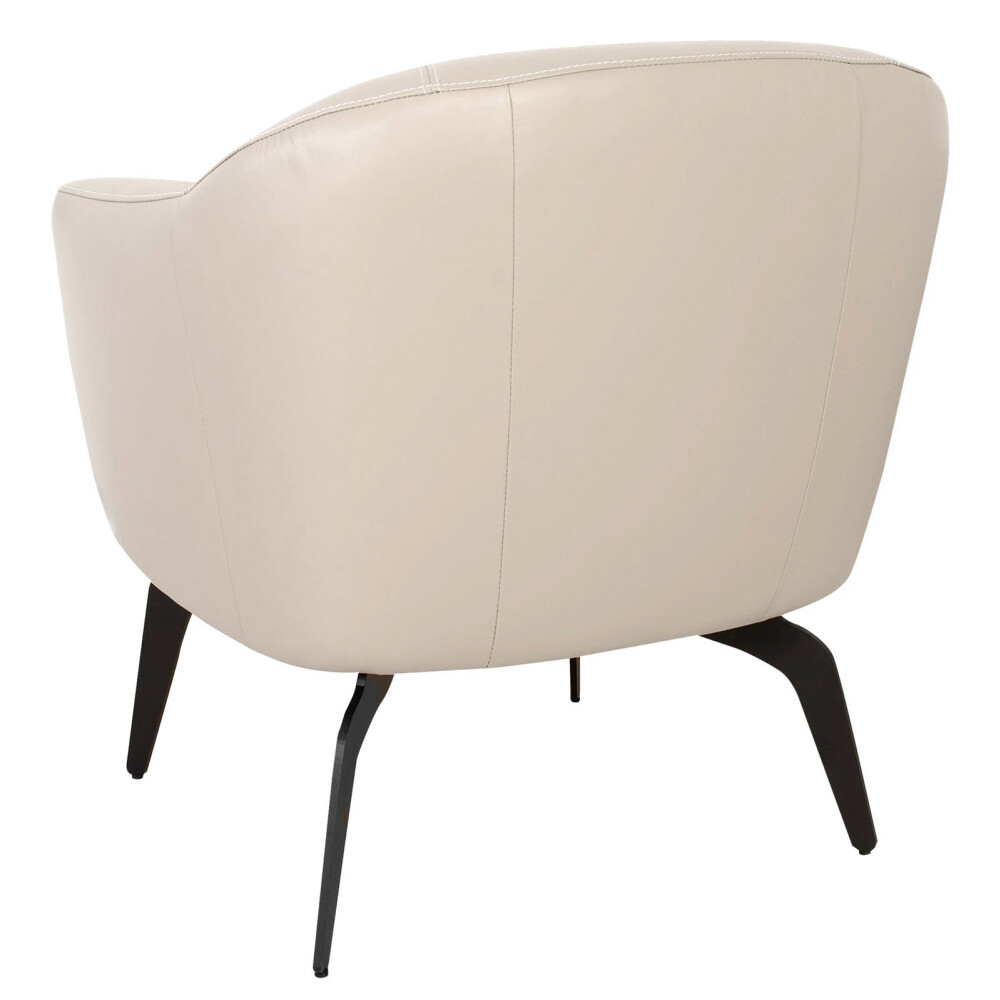 BUTACA FIJA 1 CUERPO CUERO BLANCO 1002 OFFWHITE