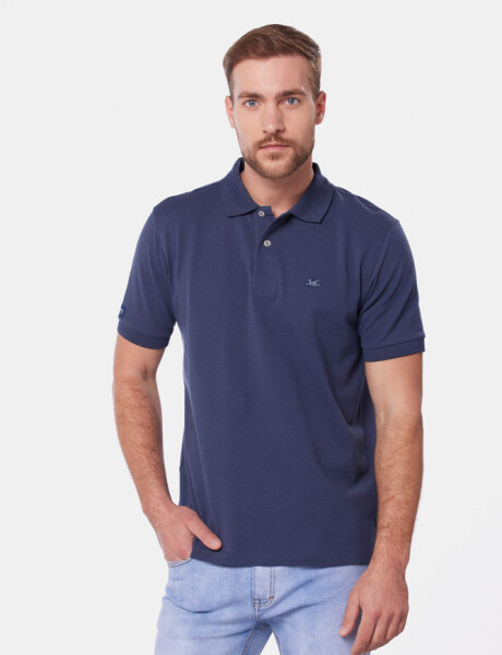 REMERA POLO PIQUÉ Azul