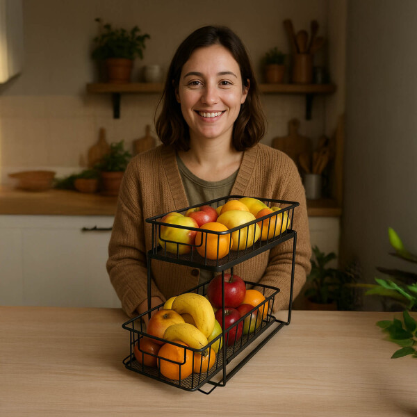 Organizador multiuso Cocina baño Oficina Alacena 2 Estantes Cajones extraibles IMBACK CAN012 Organizador multiuso Cocina baño Oficina Alacena 2 Estantes Cajones extraibles IMBACK CAN012