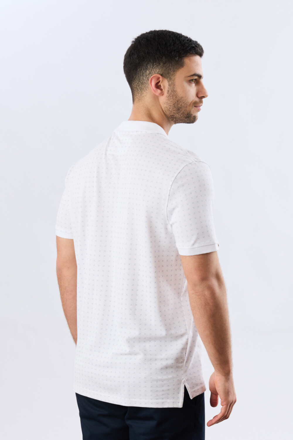 REMERA POLO ESTAMPADA PIQUÉ Blanco