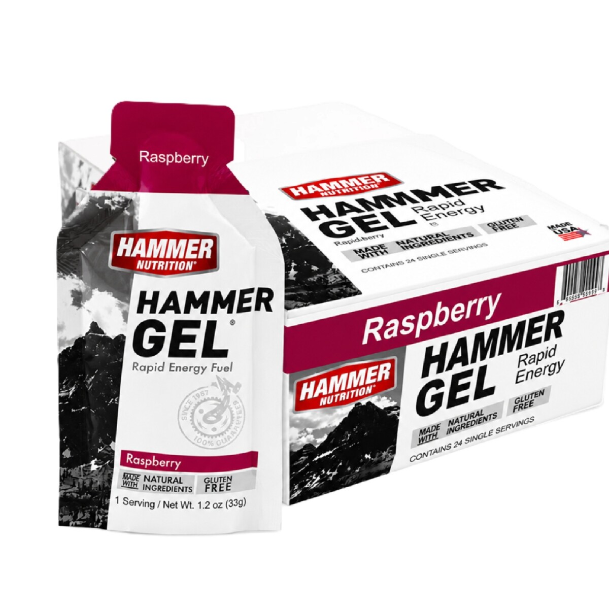 Gel Energizante - Caja x 24 Hammer - Frambuesa 