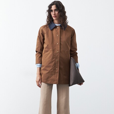 TRENCH SOLENE Marron