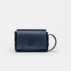 Mini bag Hana en cuero graneado Marine Blue