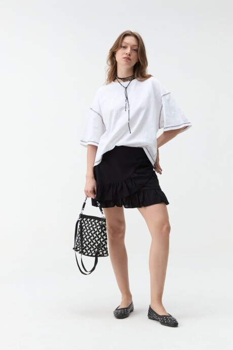 FALDA ORQUÍDEA Negro