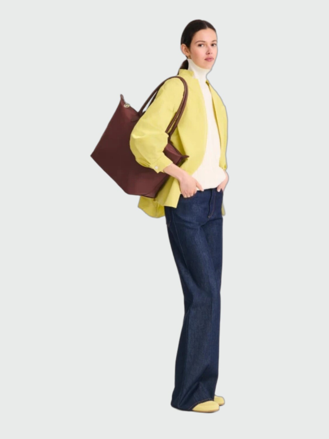 LONGCHAMP - LE PLIAGE ONE, BOLSO TOTE L Bordó